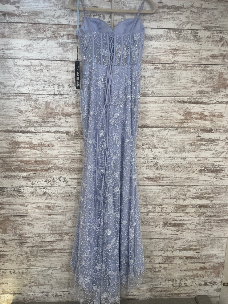 LAVENDER BEADED LONG DRESS-NEW