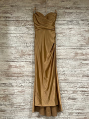 GOLD LONG EVENING GOWN