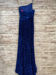 ROYAL BLUE SEQUIN LONG DRESS