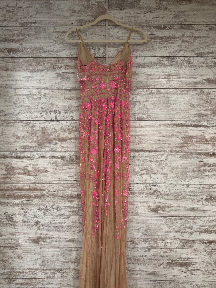 PINK SPARKLY LONG DRESS (NEW)