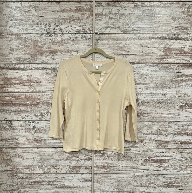 IVORY BUTTON UP CARDIGAN