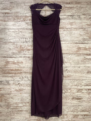 PURPLE LONG EVENING GOWN