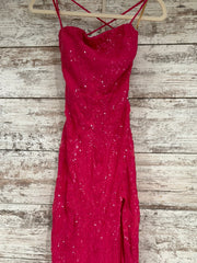 PINK SPARKLY LONG DRESS