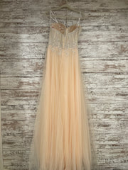 PEACH A LINE GOWN (NEW)