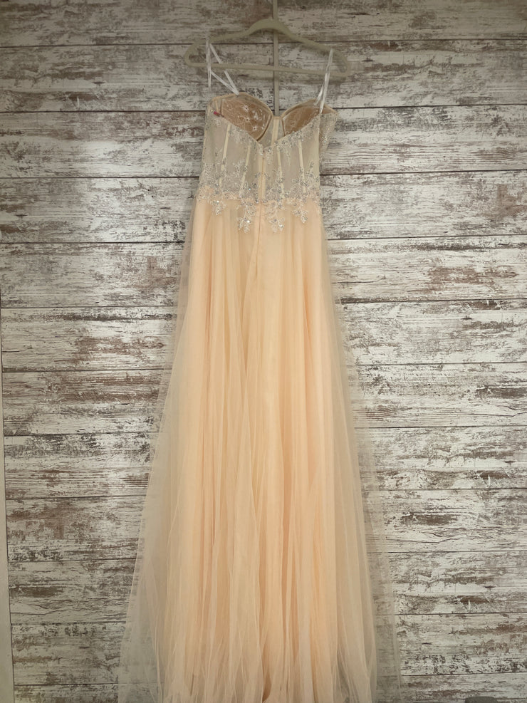PEACH A LINE GOWN (NEW)