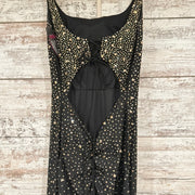 BLACK/GOLD LONG DRESS