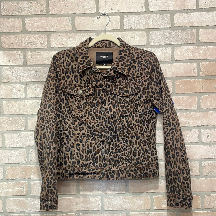 LEOPARD DENIM JACKET