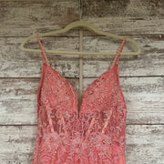 PINK/FLORAL MERMAID GOWN