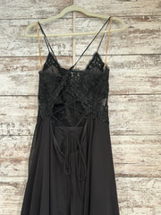 BLACK LONG EVENING GOWN