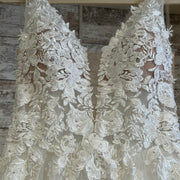 WHITE/FLORAL WEDDING GOWN$1300