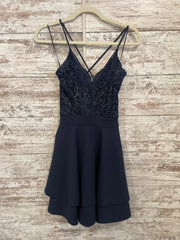 NAVY SHORT DRESS