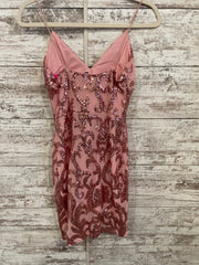 PINK SPARKLY SHORT DRESS
