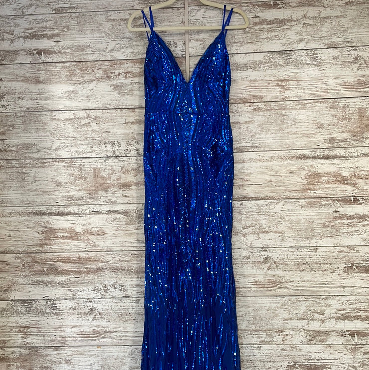 ROYAL BLUE SPARKLY MERMAID GOW