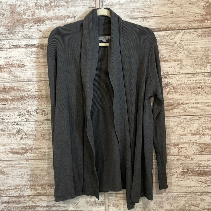 GRAY OPEN CARDIGAN