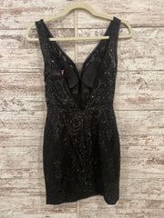 BLACK SPARKLY SHORT DRESS -NEW