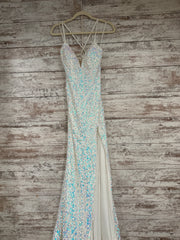 WHITE/COLORFUL LONG DRESS-NEW