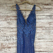 BLUE SPARKLY LONG DRESS