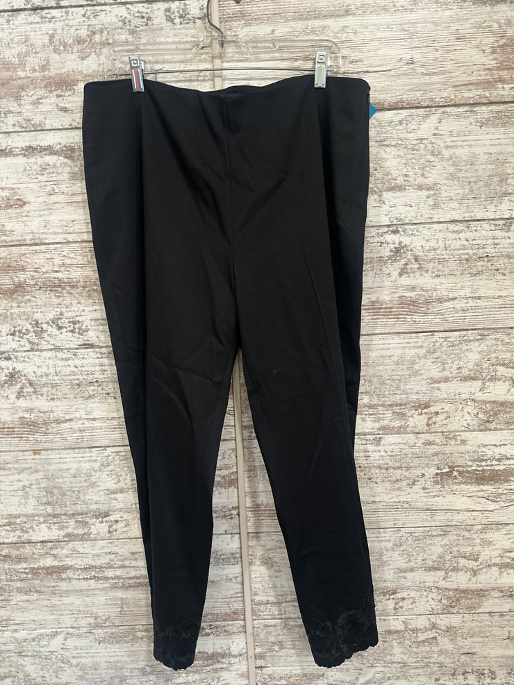 BLACK BEADED BOTTOM PANTS