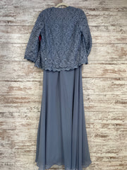 BLUE 2 PC. LONG DRESS SET -NEW