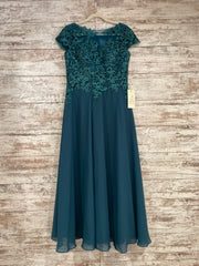 GREEN/FLORAL LONG DRESS (NEW)