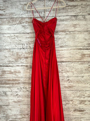 RED A LINE GOWN