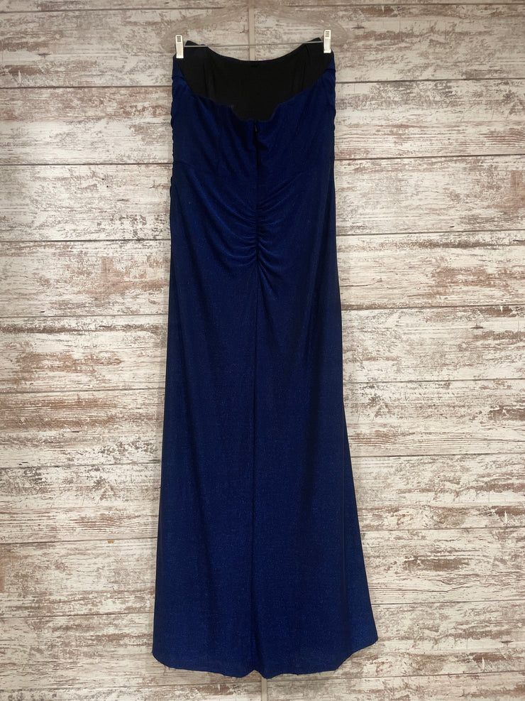 ROYAL BLUE SPARKLY LONG DRESS