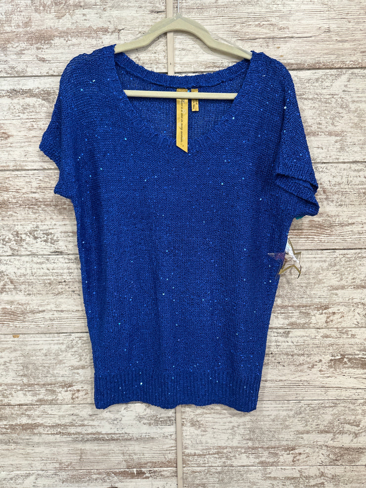 ROYAL BLUE SPARKLY TOP (NEW)