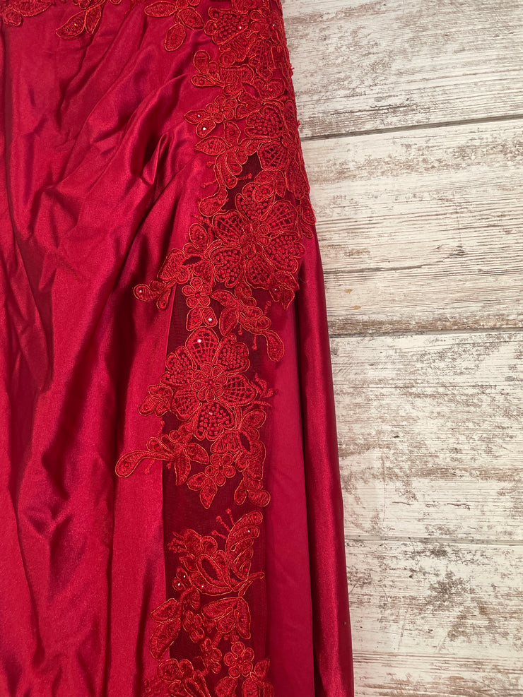 RED LONG EVENING GOWN