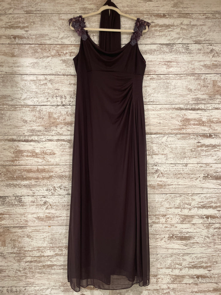 PURPLE LONG EVENING GOWN