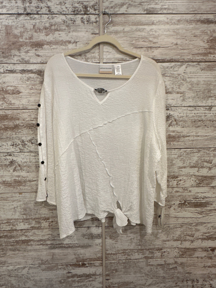 WHITE GAUZE TOP (NEW) $62