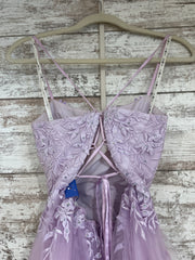 LAVENDER/FLORAL A LINE GOW-NEW