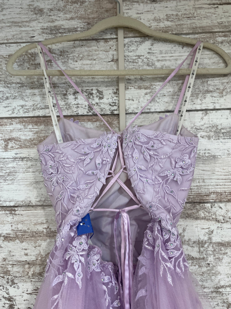 LAVENDER/FLORAL A LINE GOW-NEW