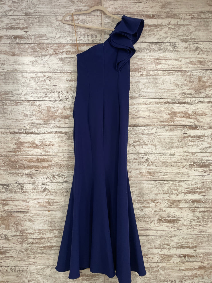 ROYAL BLUE LONG EVENING GOWN