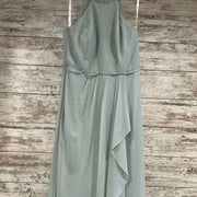 GREEN LONG EVENING GOWN