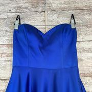 ROYAL BLUE A LINE GOWN