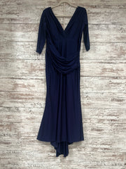 NAVY LONG EVENING GOWN (NEW)