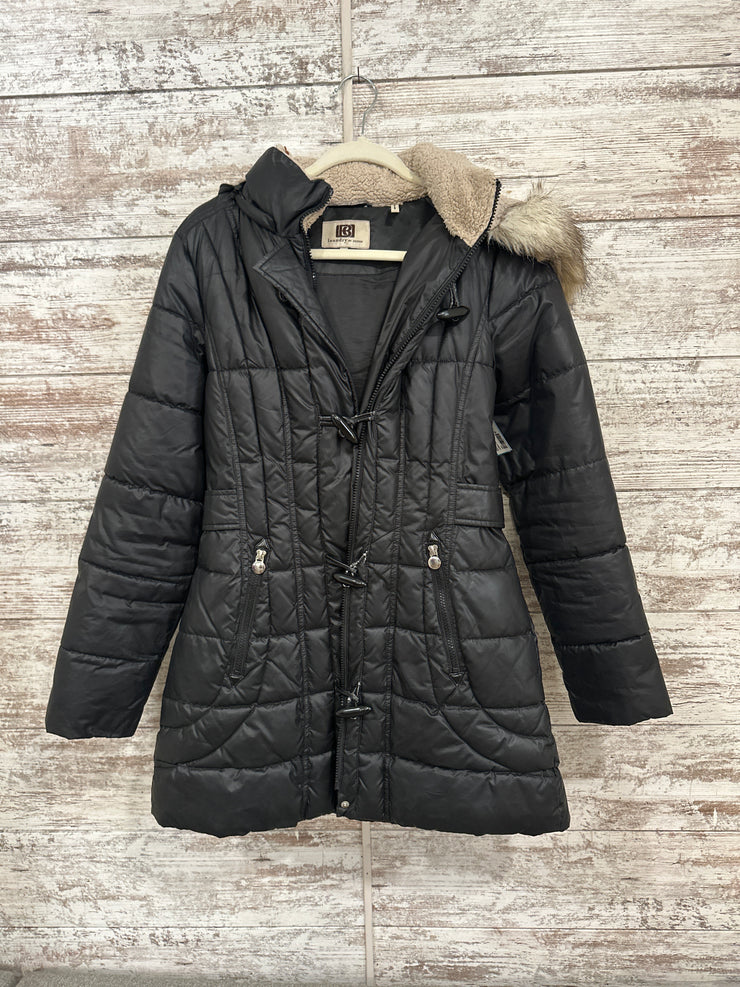 BLACK QUILTED COAT