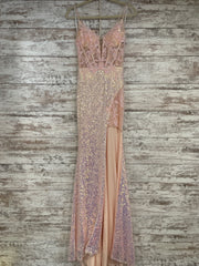 PINK SPARKLY LONG DRESS (NEW)