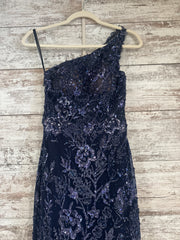 NAVY SPARKLY MERMAID GOWN