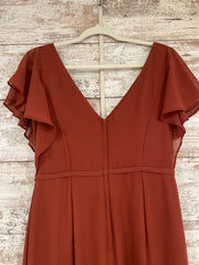 RUST COLORED LONG DRESS