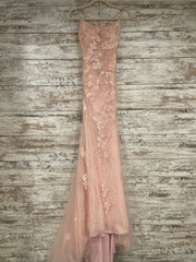 PINK/FLORAL MERMAID GOWN