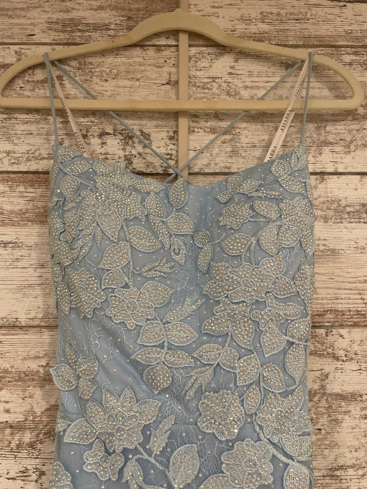 BLUE SPARKLY MERMAID GOWN -NEW