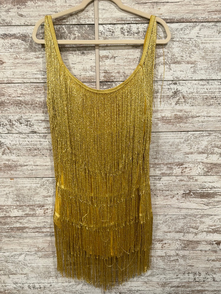 GOLD SPARKLY FLAPPER DRESS