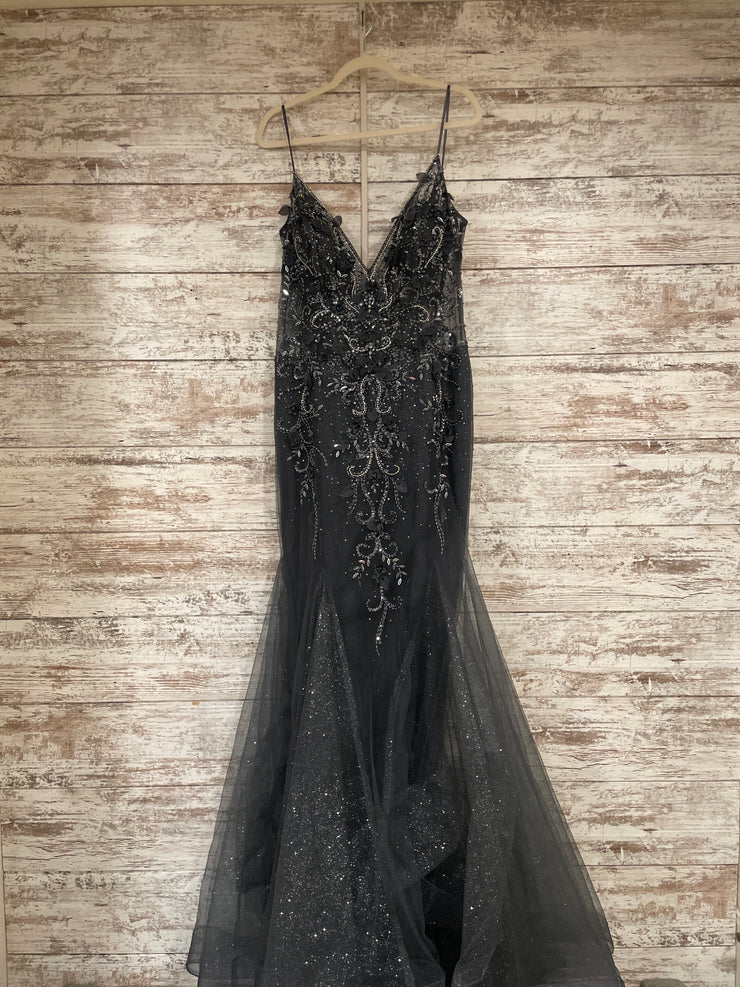 GRAY SPARKLY MERMAID GOWN $750