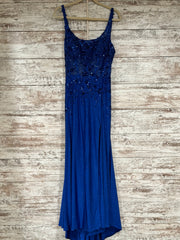 ROYAL BLUE SPARKLY LONG DRESS