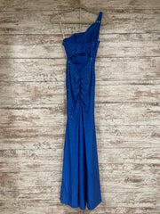 ROYAL BLUE SPARKLY LONG DRESS