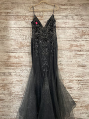 GRAY SPARKLY MERMAID GOWN $750
