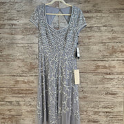 GRAY SEQUIN MIDI DRESS-NEW$279