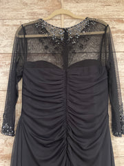 NAVY LONG EVENING GOWN