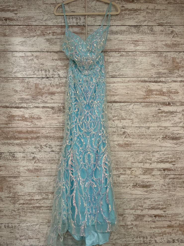 TURQUOISE LONG DRESS (NEW)